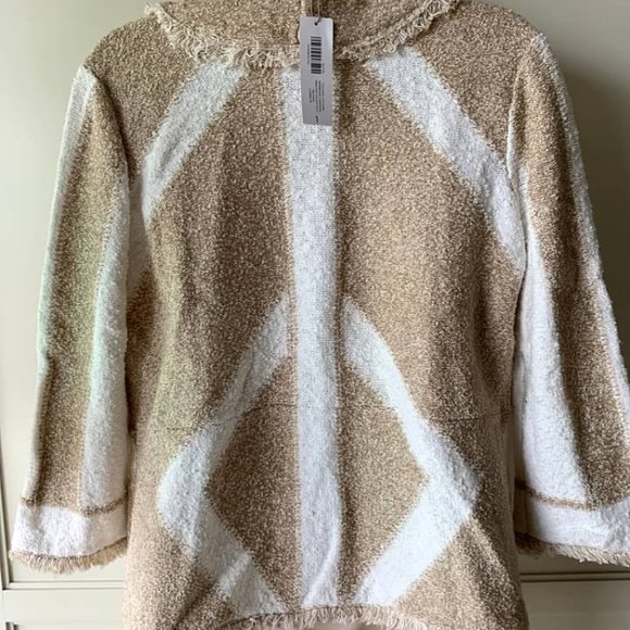 Chico's Wynwood Cardigan Sweater Tan - Picture 5 of 5